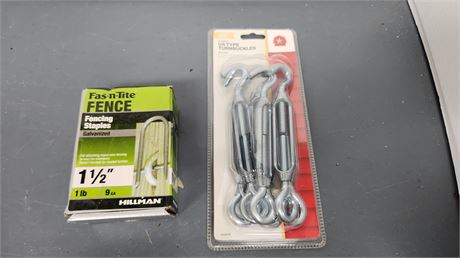 Turn Buckles & Fence Staples