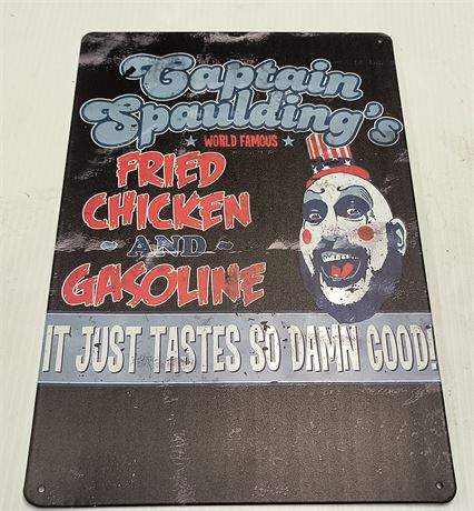 Metal Horror Movie Sign