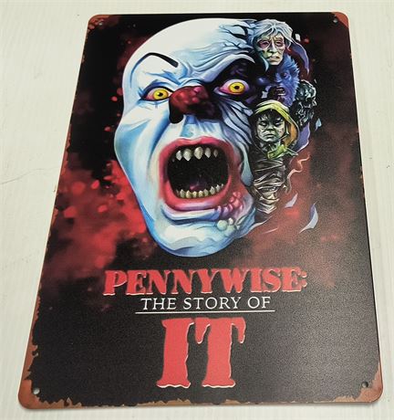 Metal Horror Movie Sign