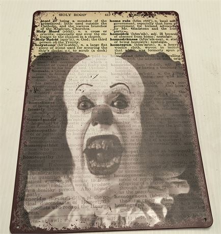 Metal Horror Movie Sign