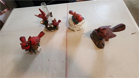 Lot Of Cardinal Statues