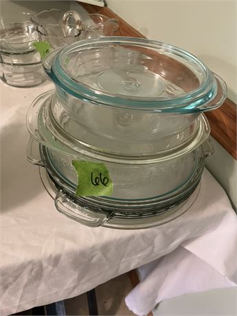 Glass Dishes, Glass Pie Pans
