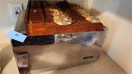 Vintage Bread Box & Spice Rack