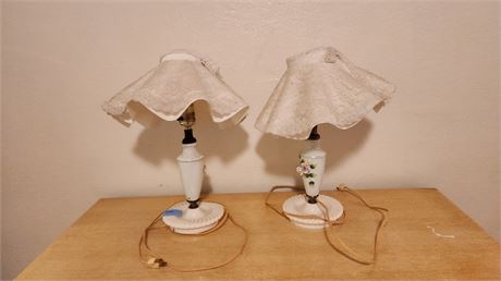 2 Small Vintage Lamps