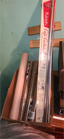 Curtain rod and contact paper