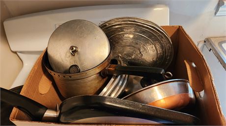 Lot Of Misc. Pots & Pans Lids
