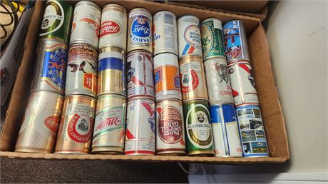 Various Collectible Beer Cans