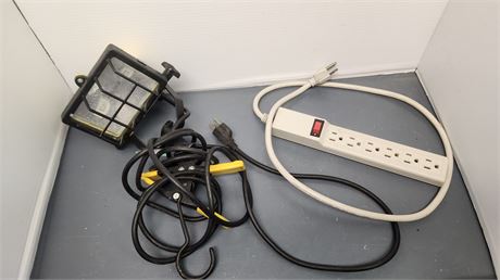 Portable Worklight & Surge Protector