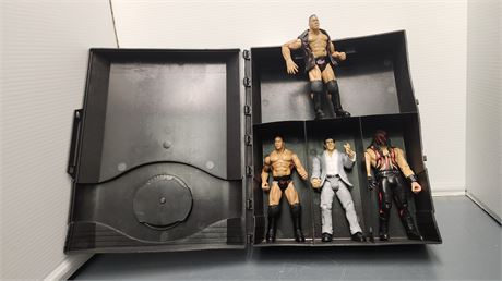WW Wrestling Storage Case & Wrestlers