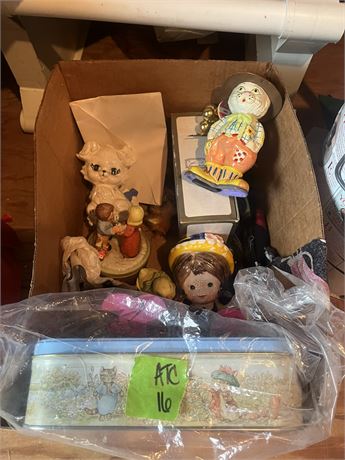 Beatrix Potter Tin, Vintage Collectible Figurines
