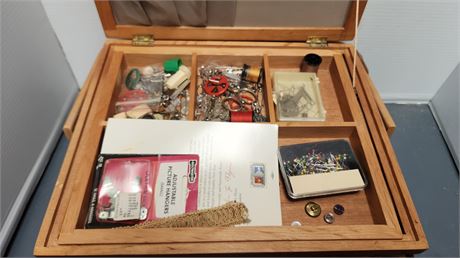 Sewing Basket & Supplies