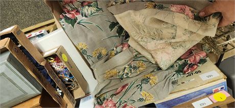 3 84" Long Flower Drape