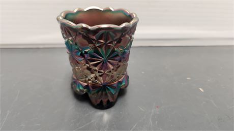 Carnival Glass Toothpick Holder