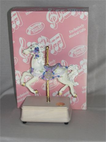 San Francisco Music Box Company Carousel Horse. Plays Camelot