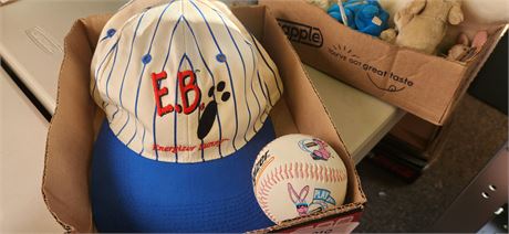 Energizer Bunny Baseball Hat & Misc. Baseball Collectible Items