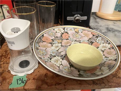Kitchen Lot, Plate, Glassware