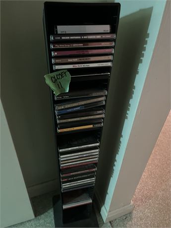 Cd's and Holder