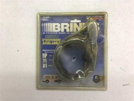 Brinks 6' Rustproof Steel Cable