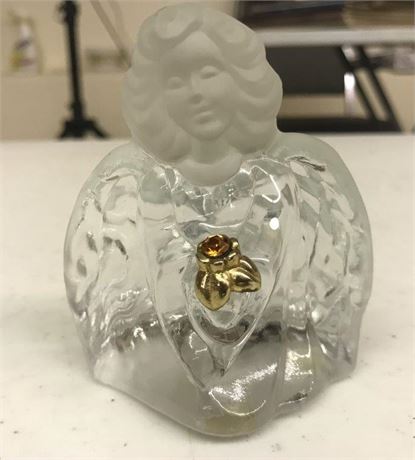 Fenton Stickered & Stamped Birthstone Glass Angel