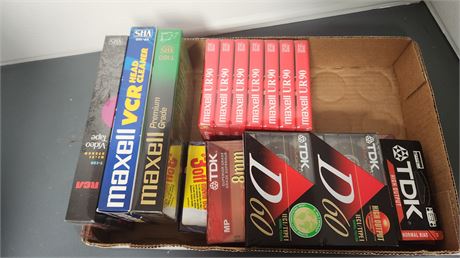 Assorted New Blank Tapes
