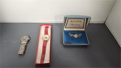 Bulova Watch & Wenger Watch & Christmas Watch