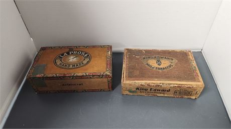 2 Vintage Cigar Boxes