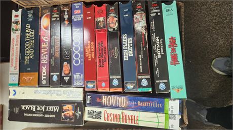 Lot Of Various VHS Tapes