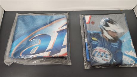 2 Miller Lite Beer Banners