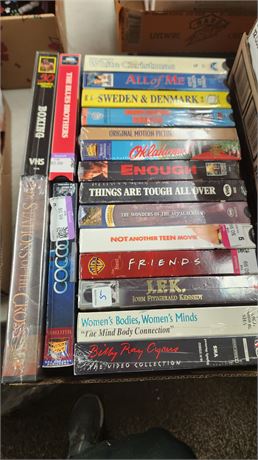 Lot Of Various VHS Tapes