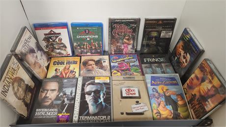 New DVD's & Blu Rays.