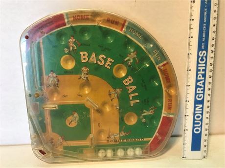 Vintage 1964 Marx Baseball Pinball Game
