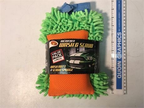 Microfiber Wash & Scrub Set