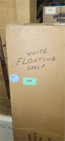 White Floating Shelf