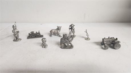 Various Collectible Figures Some Pewter