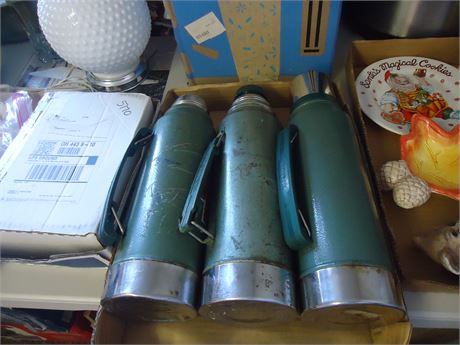 3 Stanley Thermos