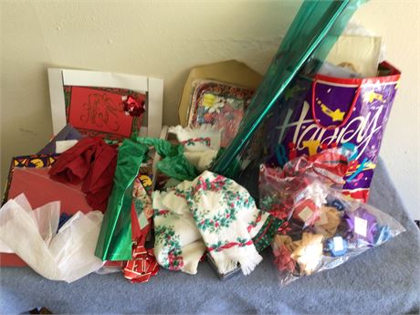 Gift Bags, Bows, and Gift Boxes