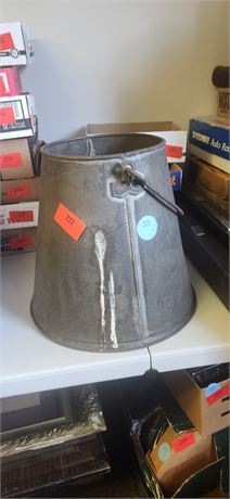 Vintage Metal Bucket With Handle