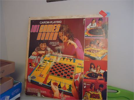 Coleco Carom-Playing 101 Games Board