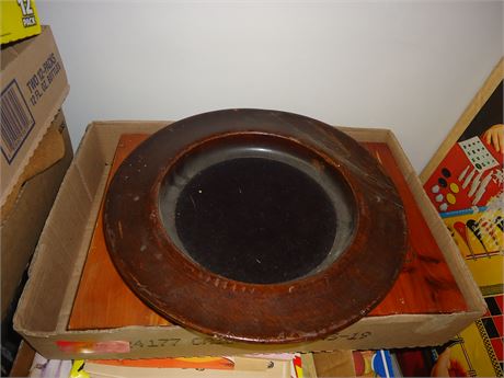 2 Bibles With Wood Cases & Collection Tray