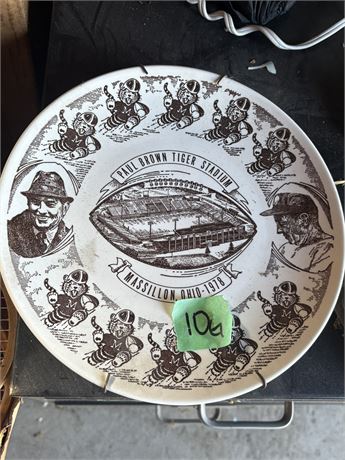 Collectible Paul Brown Plate