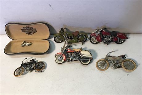 Flat of Motorcycle Collectibles