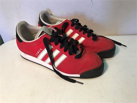 Adidas Samoa Red & White Size 9 1/2 Shoes