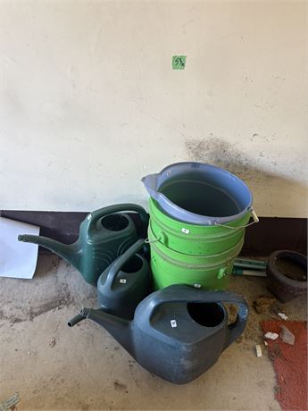 Watering Cans, Buckets