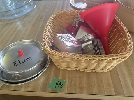 Mini Bakeware, Cookie Cutters, Funnels, Pans