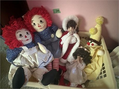 Dolls, Raggedy Ann and Andy
