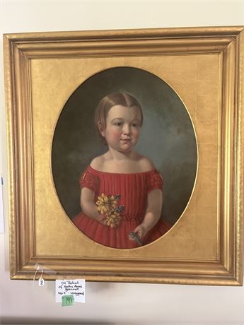 Wall Art, Oil Portrait of Nettie Agnes Ganzman