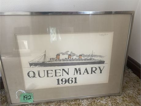 Wall Art, 1961 Queen Mary
