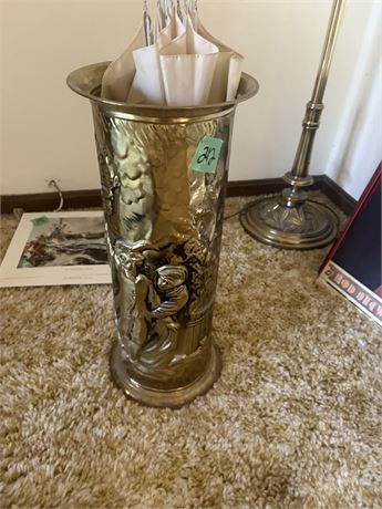 Vintage Brass Umbrella Stand