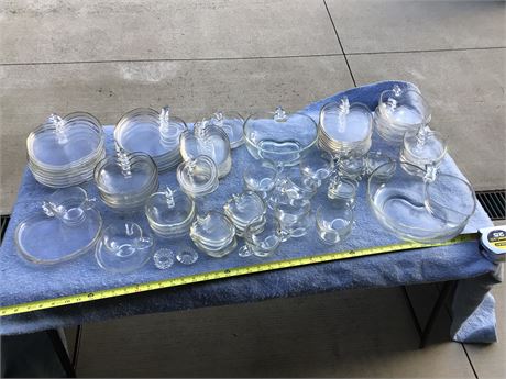 Huge Lot of Apple Shaped Glassware