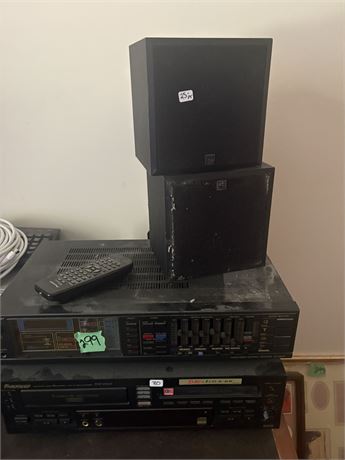 Receiver, Speakers, CD Player